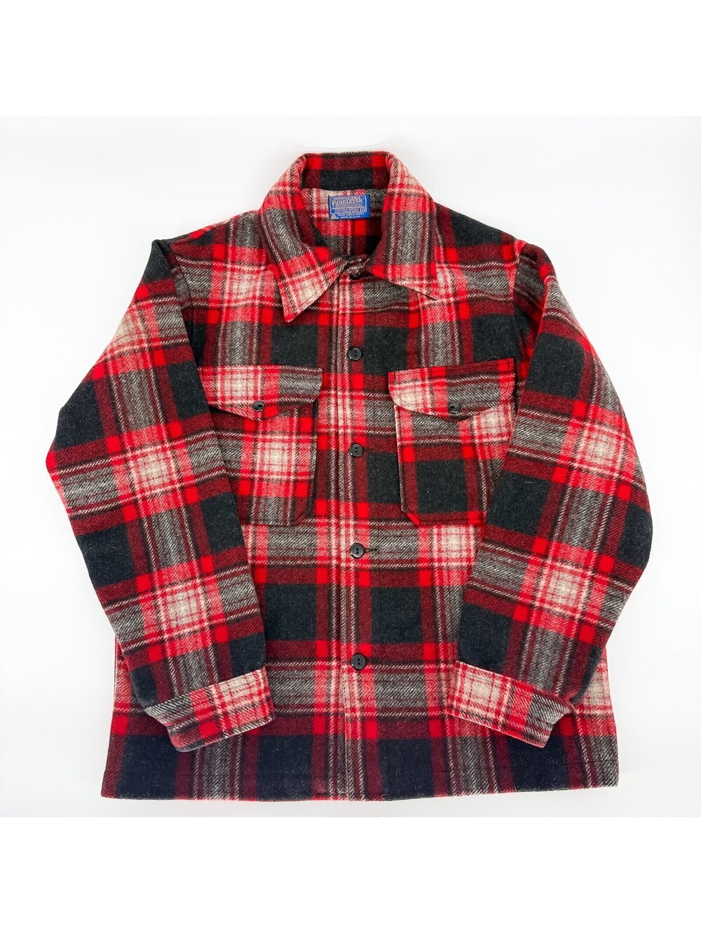 Vintage Pendleton Board Shirt Plaid Made in America Mens M
